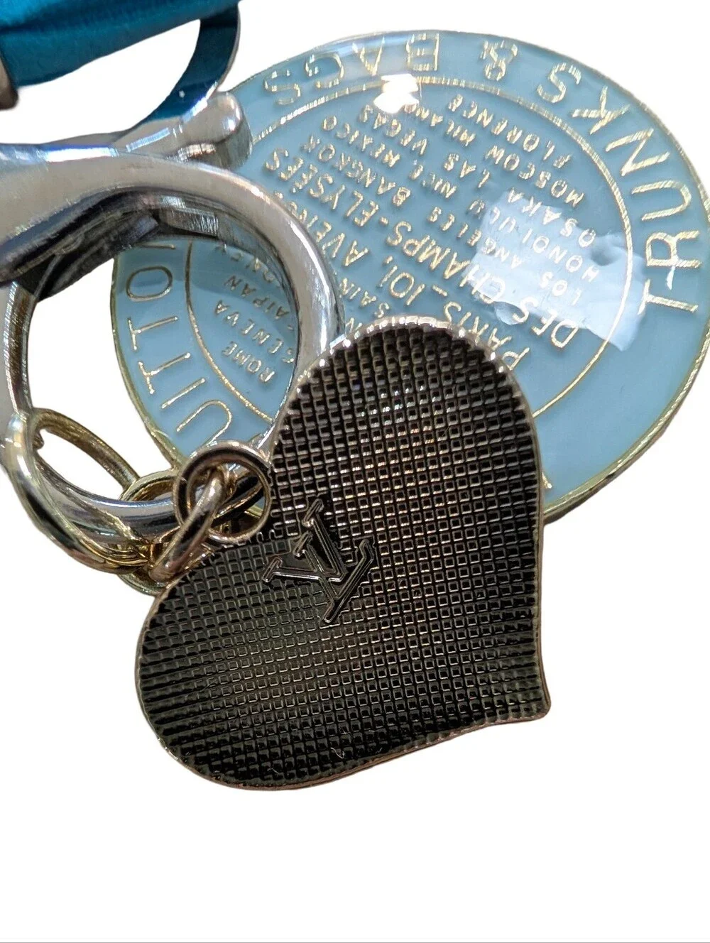 Louis Vuitton Trunks & Bags Charm 35mm (1) & (1) Louis Vuitton Heart Charm